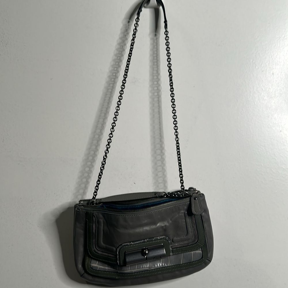 Coach Kristin gray shoulder bag siz medium - Picture 7 of 10